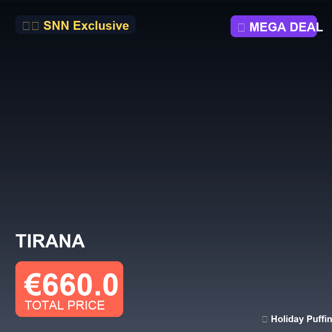 Sun & Sand: Tirana (8 Nights of Coastal Adventure)
